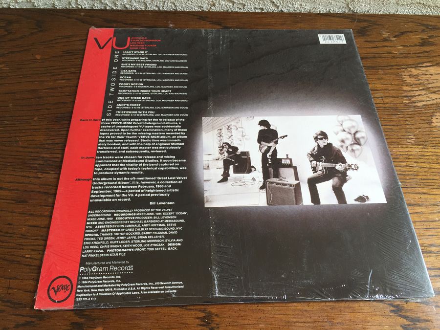 Velvet Underground, The ‎- VU - Verve Records ‎- 823 721-1 Y-1 - SEALED [Photo 3]