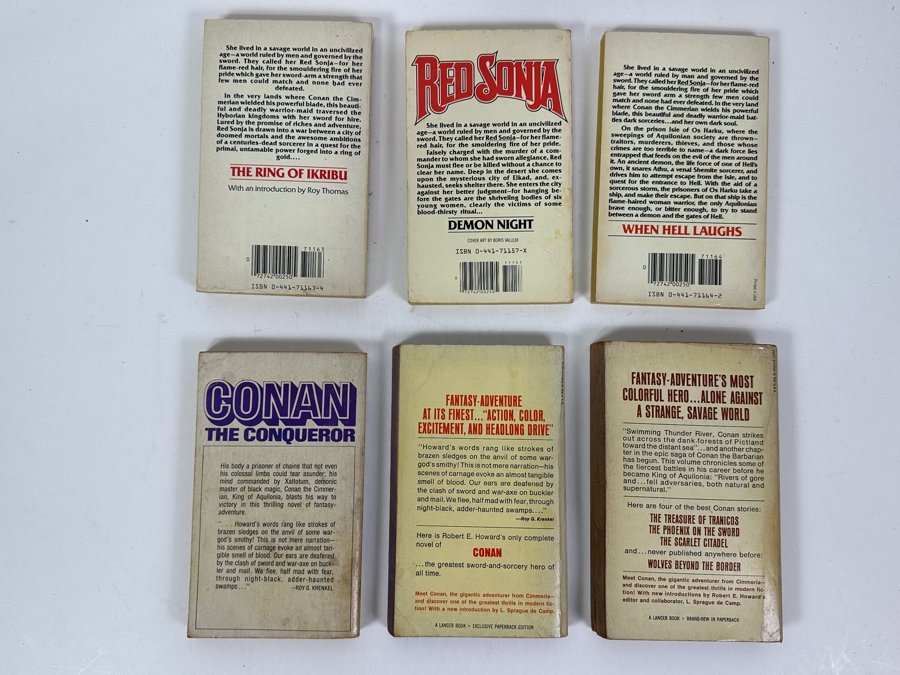 (6) Fantasy / Conan The Barbarian Paperback Books [Photo 8]
