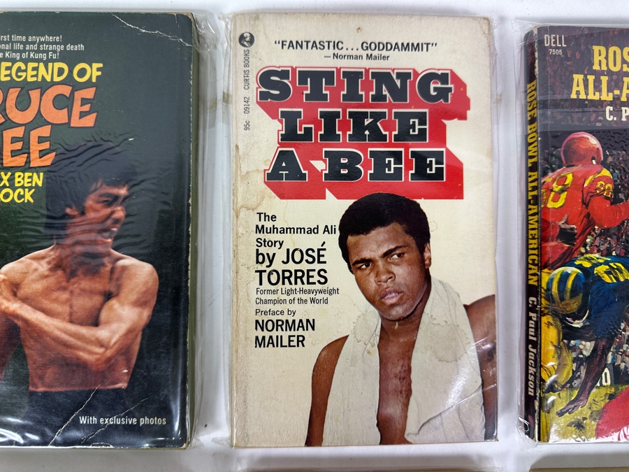(6) Sports Related Paperback Books: Bruce Lee, Muhammad Ali, Rose Bowl All-American, The Great Houdini, Harlem Globetrotters & Koko’s Filly Del Mar Harness Racing [Photo 3]