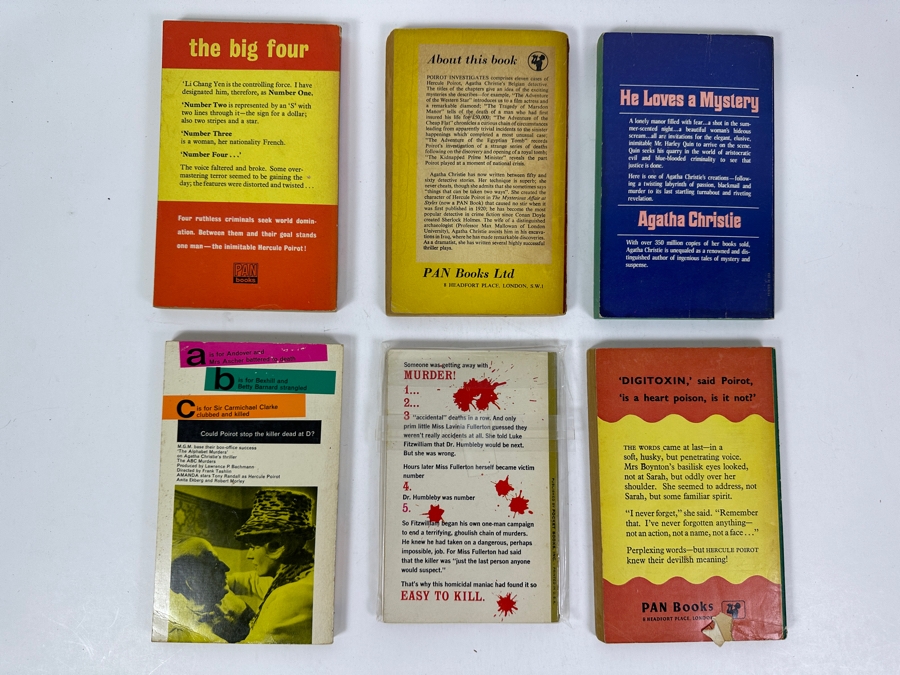 (6) Agatha Christie Mystery Paperback Books [Photo 8]