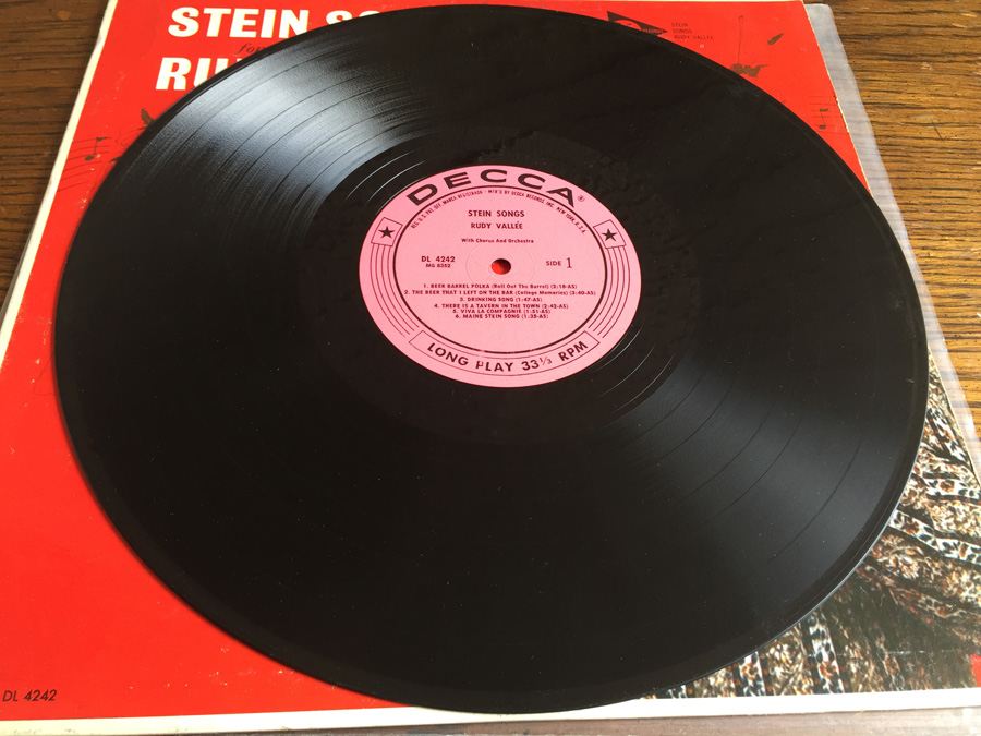 Rudy Vallee - Stein Songs - DL 4242 - SIGNED [Photo 4]