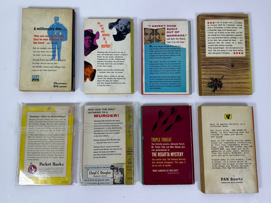 (8) Agatha Christie Mystery Paperback Books [Photo 10]