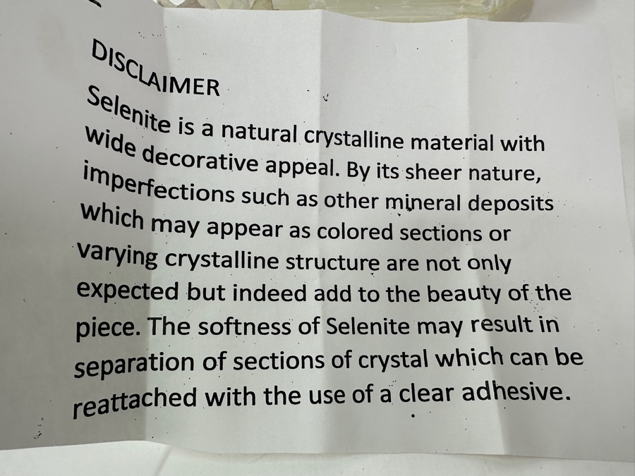 Selenite Crystal Box With Various Crystals, Amethysts & Geode On Top 8.5W X 5D X 6.5H [Photo 10]