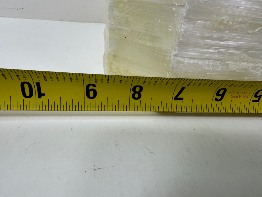 Selenite Crystal Box With Various Crystals, Amethysts & Geode On Top 8.5W X 5D X 6.5H [Photo 11]