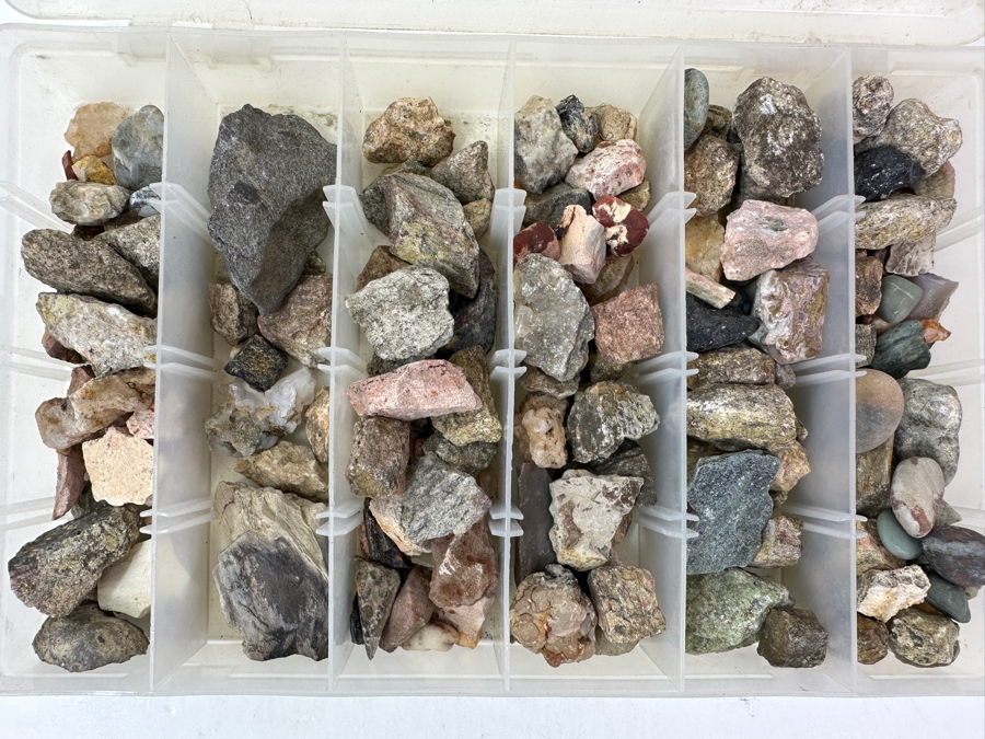 Tray Of Various Rocks & Minerals - See Photos