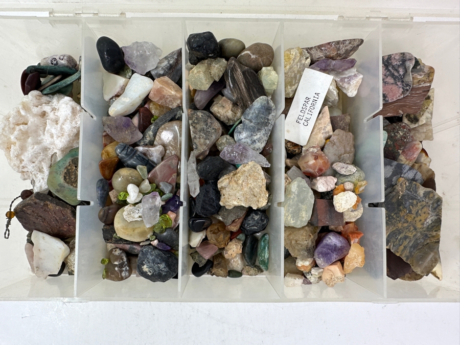 Tray Of Various Rocks & Minerals - See Photos