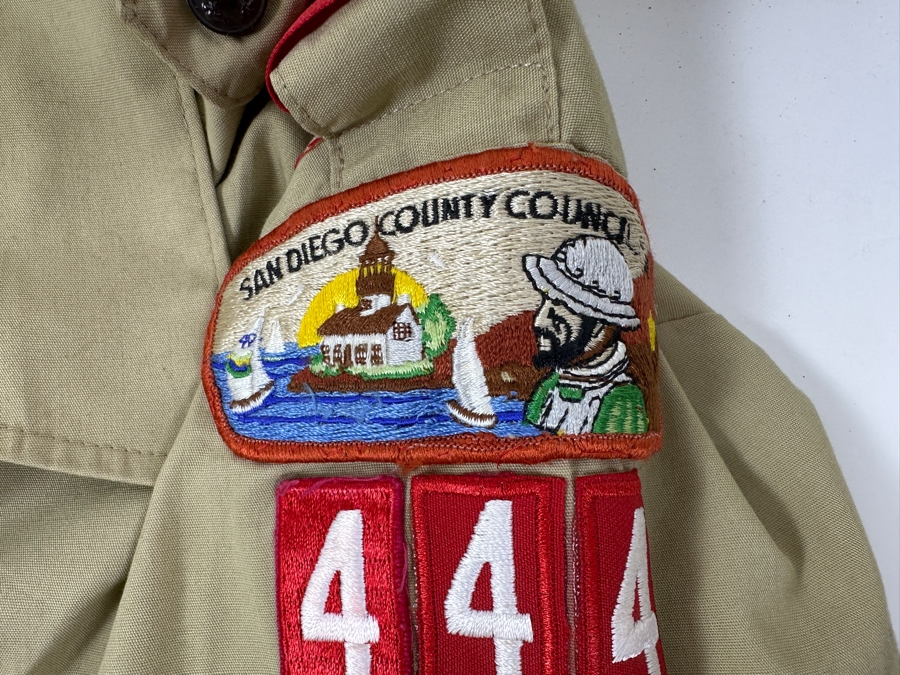 Official Boy Scouts Of America Uniform With San Diego County Council Patch 444 Scoutmaster Size M [Photo 2]