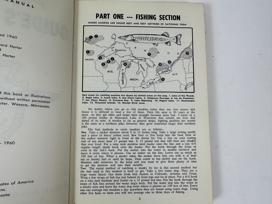 1960 First Edition Hardcover Book Professional Guide’s Manual [Photo 6]