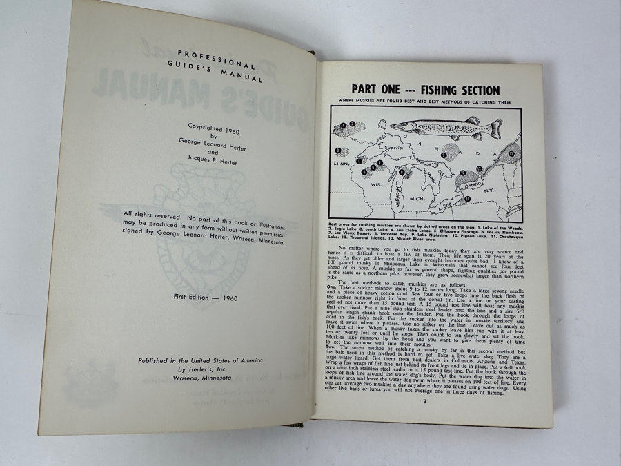 1960 First Edition Hardcover Book Professional Guide’s Manual [Photo 4]