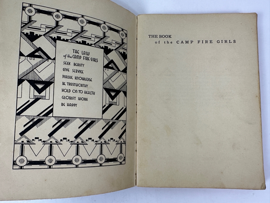 1938 Second Printing The Book Of The Camp Fire Girls Book [Photo 2]