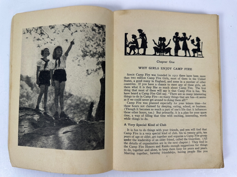 1938 Second Printing The Book Of The Camp Fire Girls Book [Photo 5]