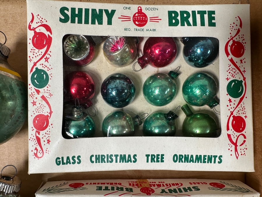 Vintage Glass Christmas Ornaments Shiny Brite [Photo 3]