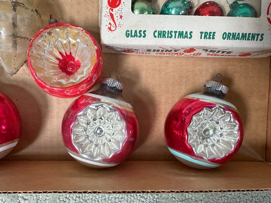 Vintage Glass Christmas Ornaments Shiny Brite [Photo 5]