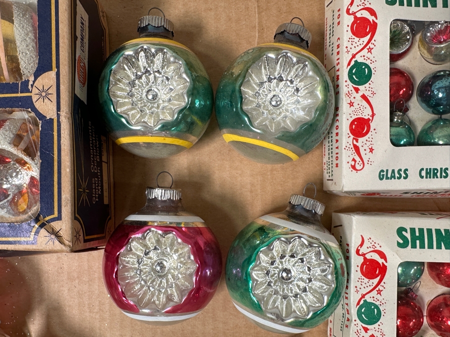 Vintage Glass Christmas Ornaments Shiny Brite [Photo 4]