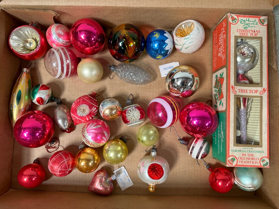 Vintage Glass Christmas Ornaments