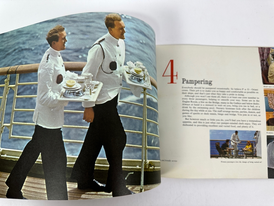 Vintage 1965 P&O Orient Lines Cruise Ship Brochure Sailings From England [Photo 8]