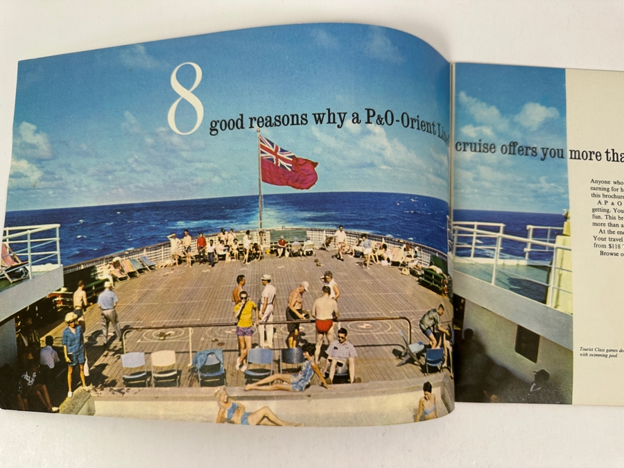 Vintage 1965 P&O Orient Lines Cruise Ship Brochure Sailings From England [Photo 4]