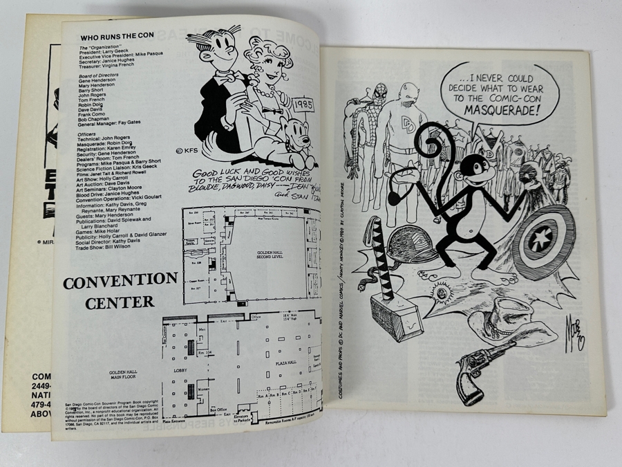 Vintage 1985 San Diego Comic-Con Program [Photo 5]