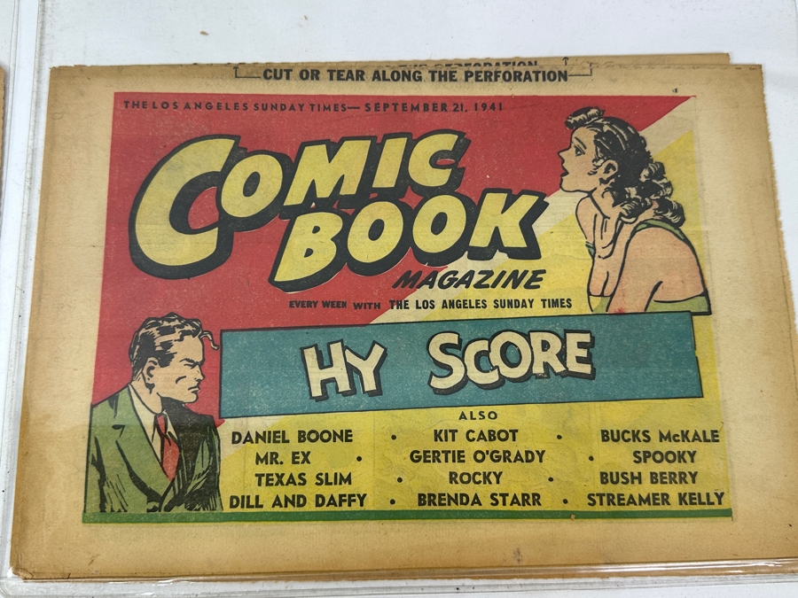 (4) Vintage 1941 Comic Book Magazines From The Los Angeles Sunday Times [Photo 4]