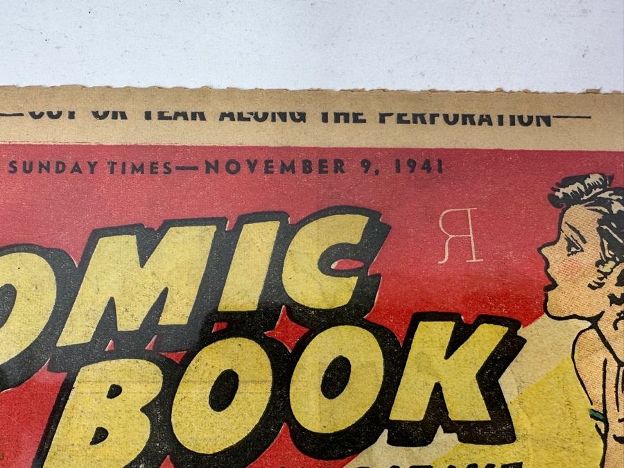 (4) Vintage 1941 Comic Book Magazines From The Los Angeles Sunday Times [Photo 3]