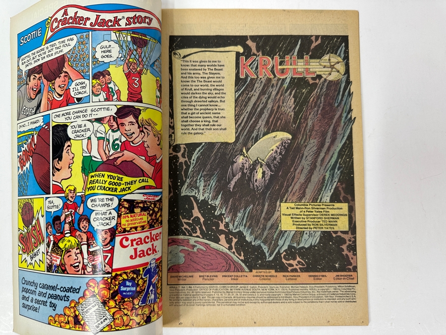 Vintage 1983 Marvel KRULL #1 Comic Book [Photo 4]