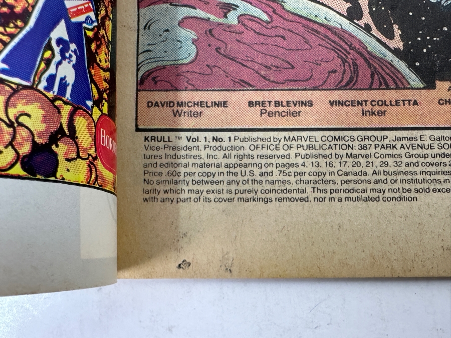 Vintage 1983 Marvel KRULL #1 Comic Book [Photo 6]