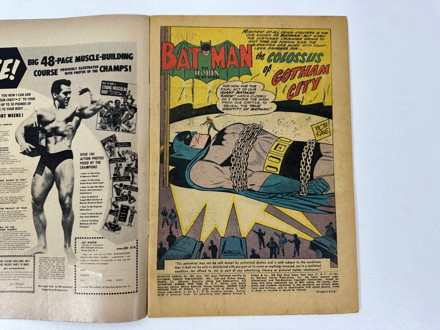 Vintage 1961 DC Comics Detective Comics #292 Batman [Photo 7]