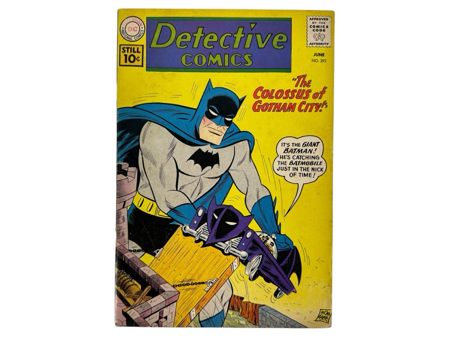 Vintage 1961 DC Comics Detective Comics #292 Batman