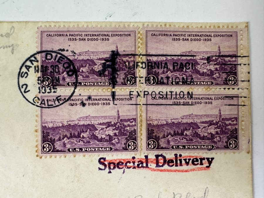 Vintage 1935 California Pacific International Exposition In San Diego’s Balboa Park First Day Stamp Covers [Photo 4]