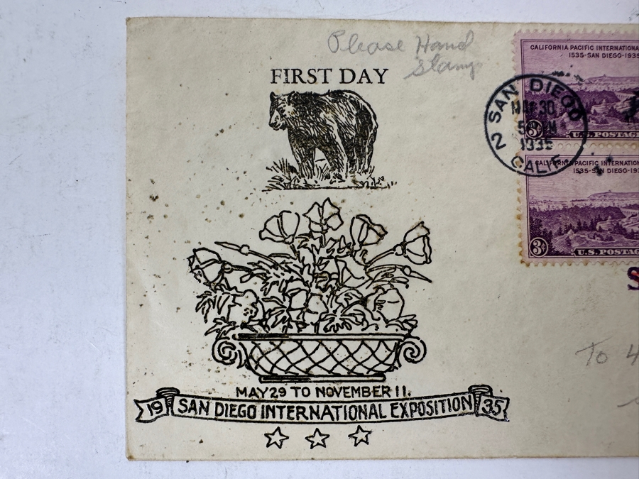 Vintage 1935 California Pacific International Exposition In San Diego’s Balboa Park First Day Stamp Covers [Photo 2]