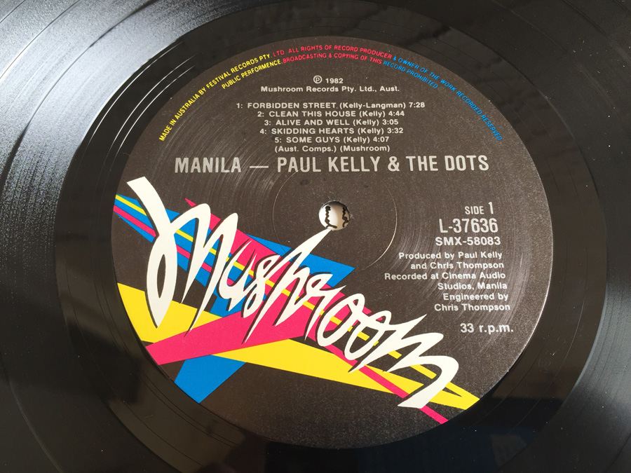 Paul Kelly And The Dots ‎- Manila - Mushroom ‎- L 37636 [Photo 7]