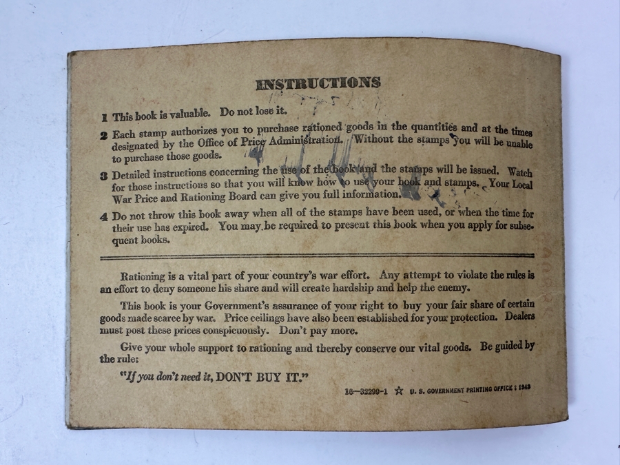 Vintage United States War Ration Book [Photo 6]