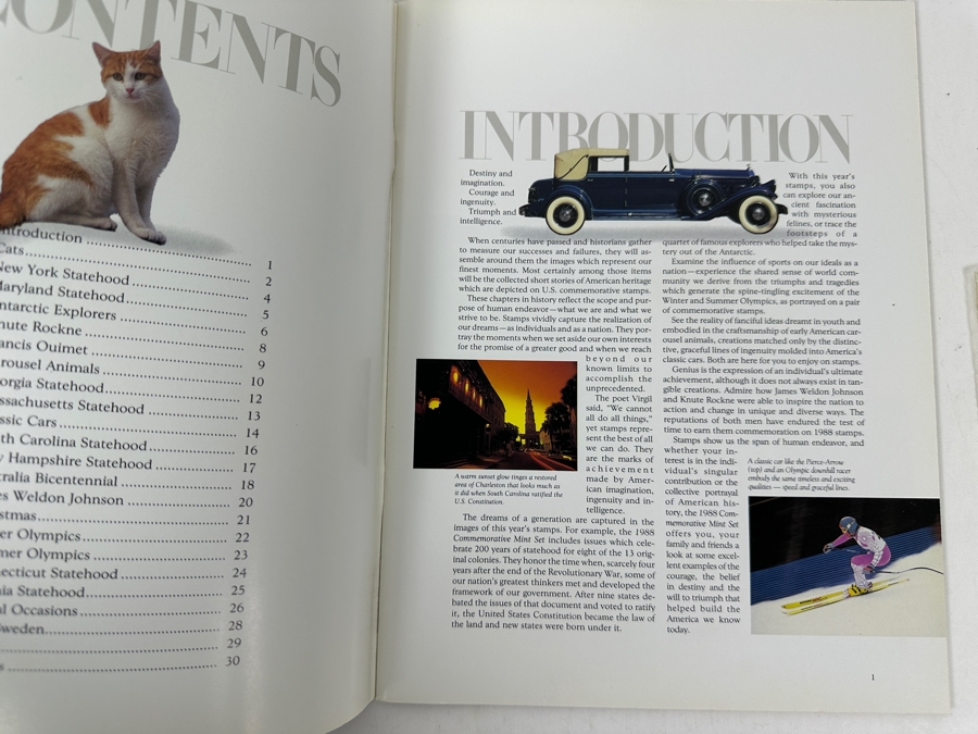 1988 United States Postal Service Mint Set Of Commemorative Stamps [Photo 5]