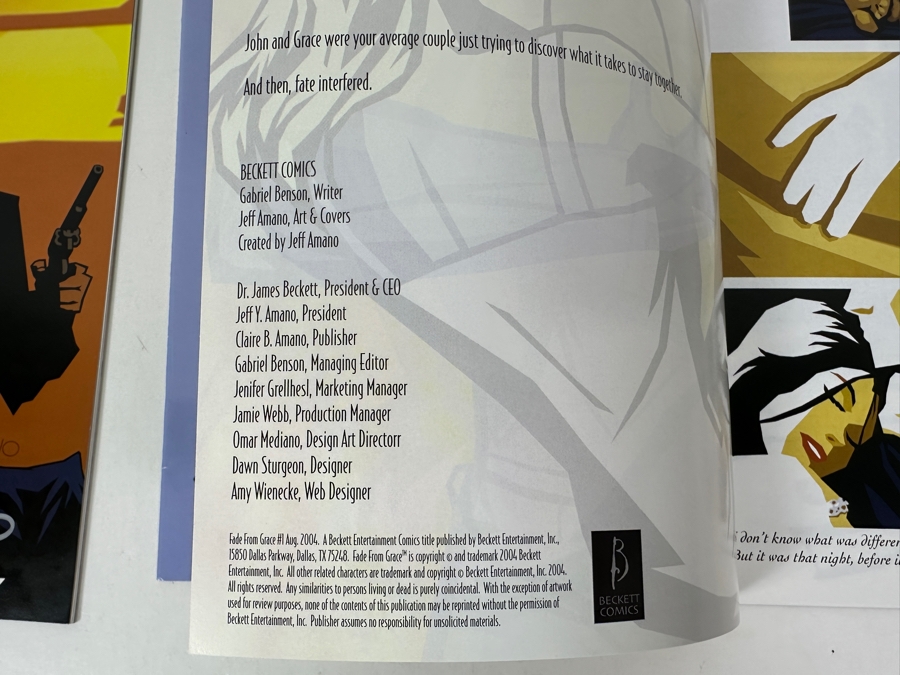 (3) Signed Comic Books: The Ballad Of Sleeping Beauty No. 1 & 2 And Fade From Grace No. 1 [Photo 11]