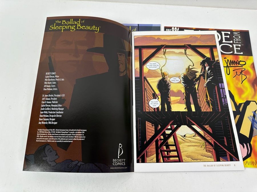(3) Signed Comic Books: The Ballad Of Sleeping Beauty No. 1 & 2 And Fade From Grace No. 1 [Photo 8]