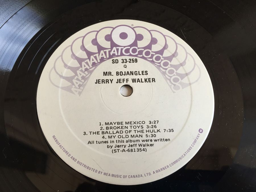 Jerry Jeff Walker ‎- Mr. Bojangles - ATCO Records ‎- SD 33-259 [Photo 6]