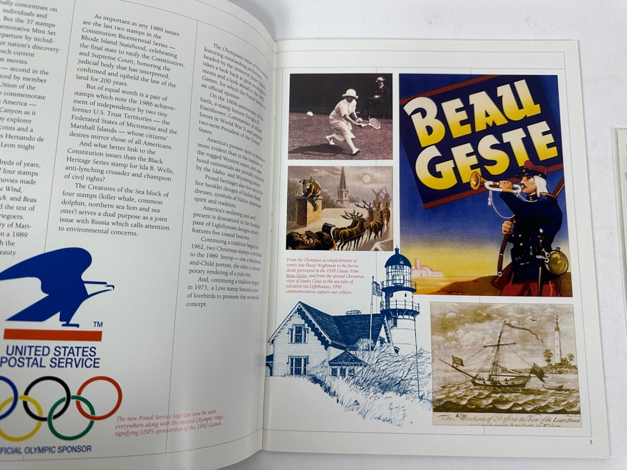 1990 United States Postal Service Mint Set Of Commemorative Stamps [Photo 4]