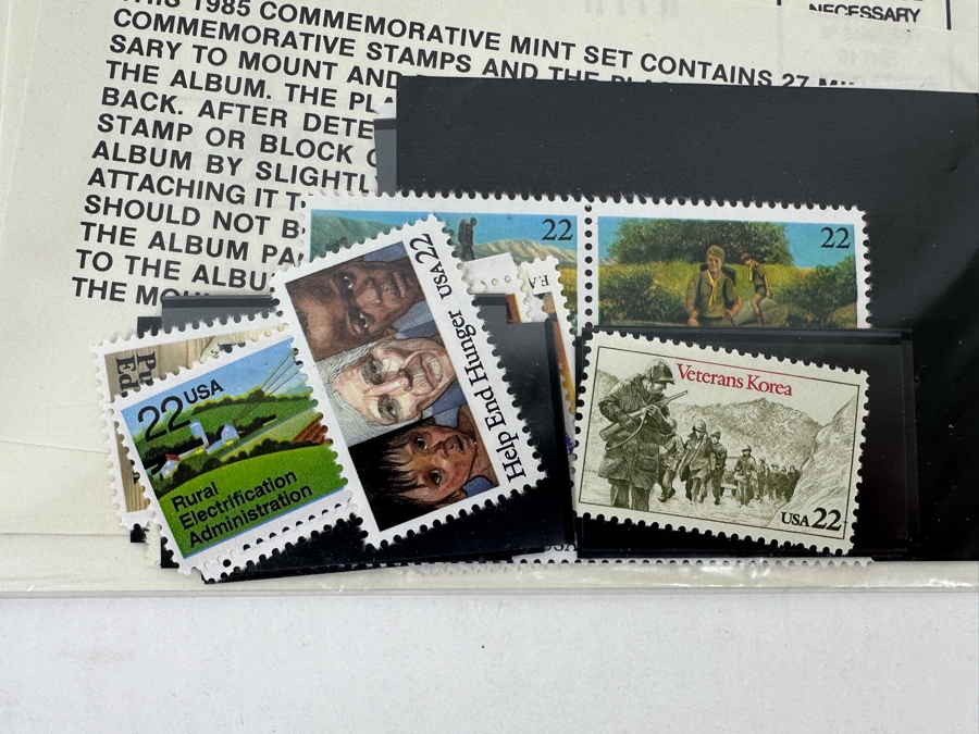 1985 United States Postal Service Mint Set Of Commemorative Stamps [Photo 3]