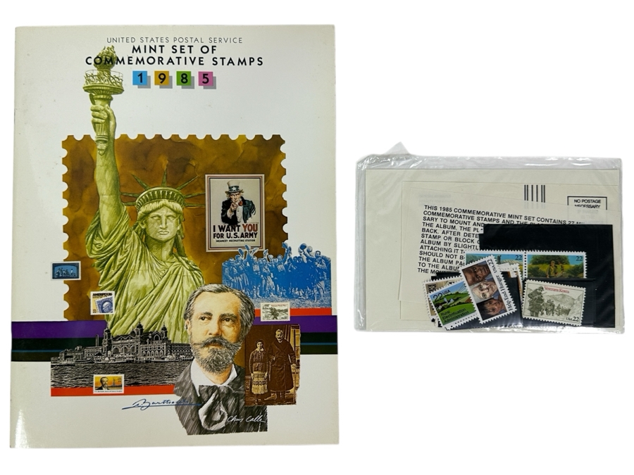 1985 United States Postal Service Mint Set Of Commemorative Stamps