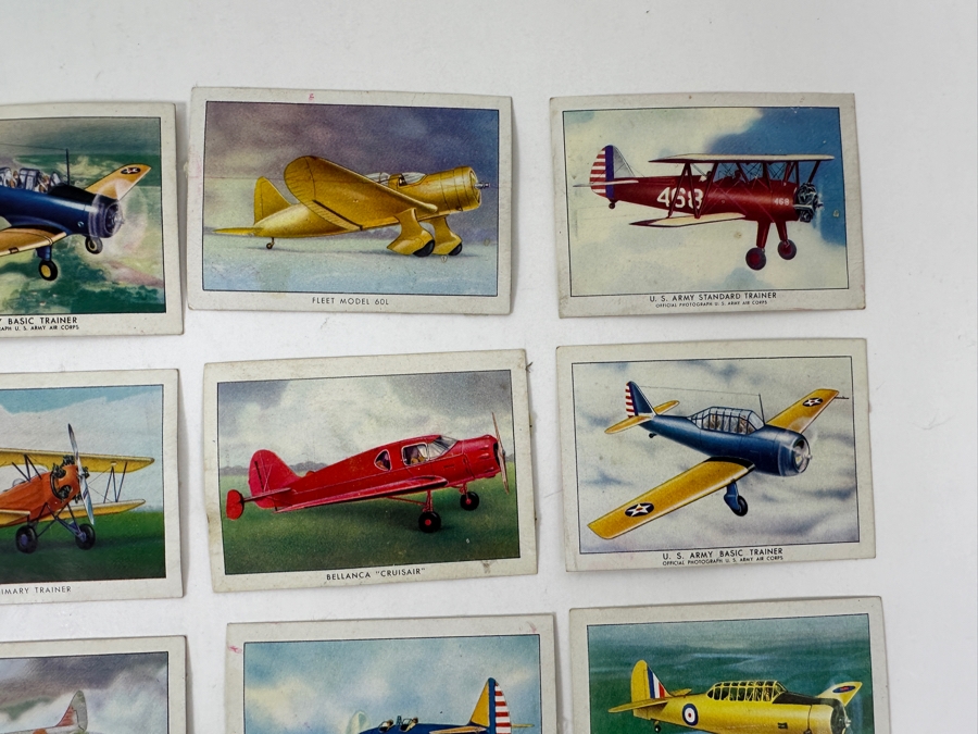Collection Of WINGS Cigarettes Tobacco Cards Airplane Trading Cards With Book Detailing Various Planes - See Photos [Photo 4]