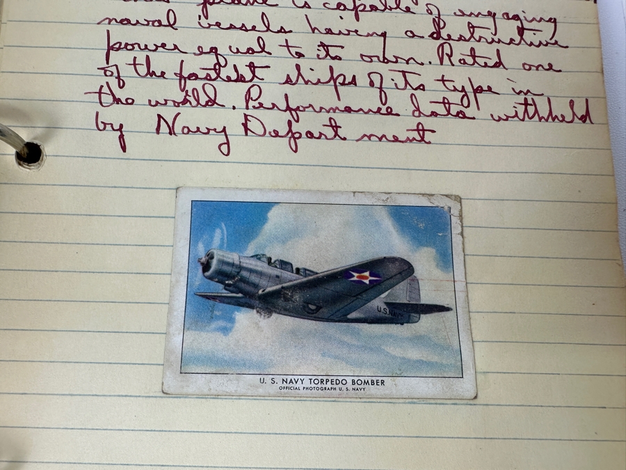 Collection Of WINGS Cigarettes Tobacco Cards Airplane Trading Cards With Book Detailing Various Planes - See Photos [Photo 37]