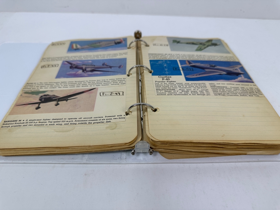 Collection Of WINGS Cigarettes Tobacco Cards Airplane Trading Cards With Book Detailing Various Planes - See Photos [Photo 50]