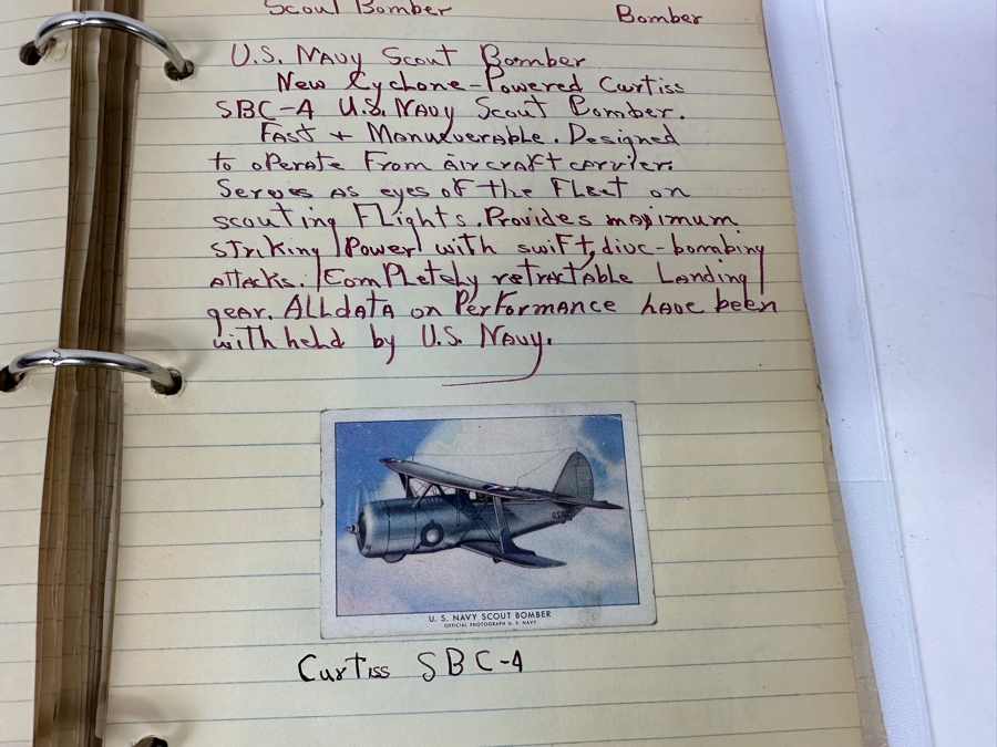 Collection Of WINGS Cigarettes Tobacco Cards Airplane Trading Cards With Book Detailing Various Planes - See Photos [Photo 32]