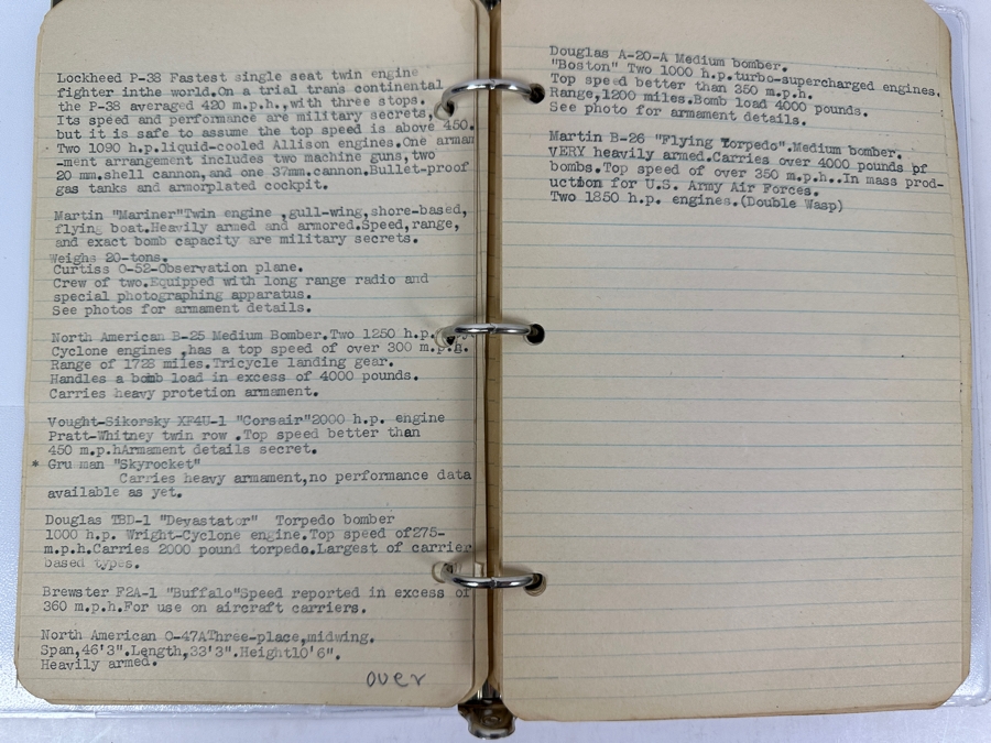 Collection Of WINGS Cigarettes Tobacco Cards Airplane Trading Cards With Book Detailing Various Planes - See Photos [Photo 12]