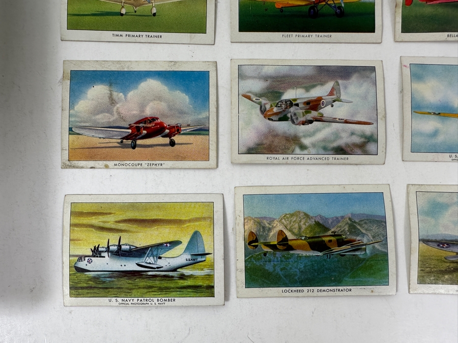 Collection Of WINGS Cigarettes Tobacco Cards Airplane Trading Cards With Book Detailing Various Planes - See Photos [Photo 6]