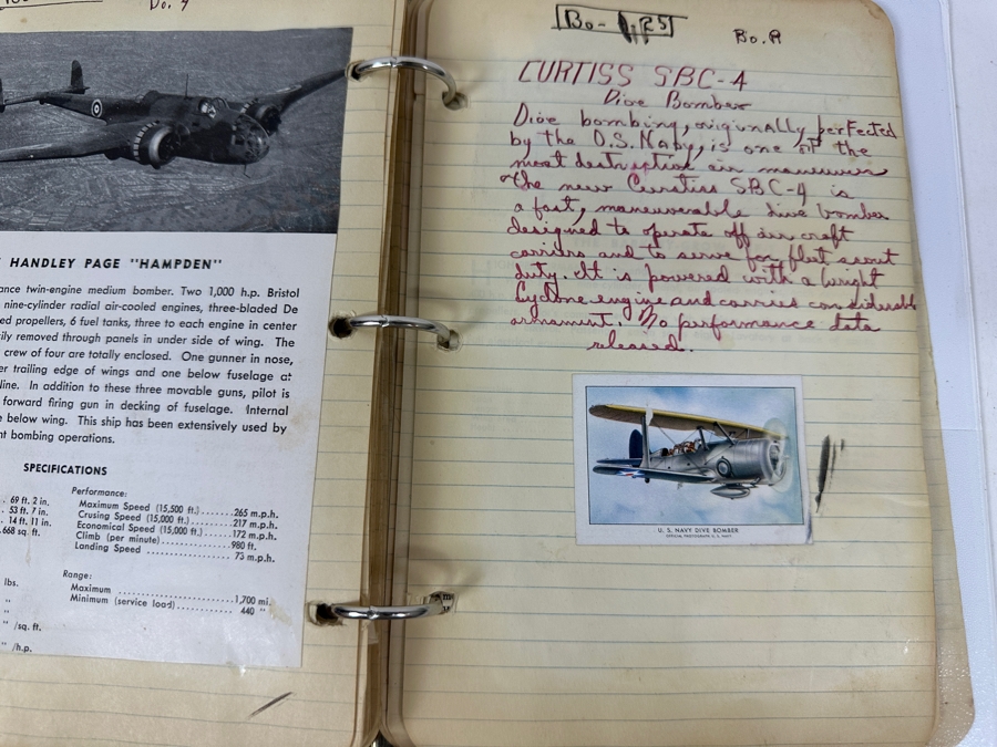 Collection Of WINGS Cigarettes Tobacco Cards Airplane Trading Cards With Book Detailing Various Planes - See Photos [Photo 44]