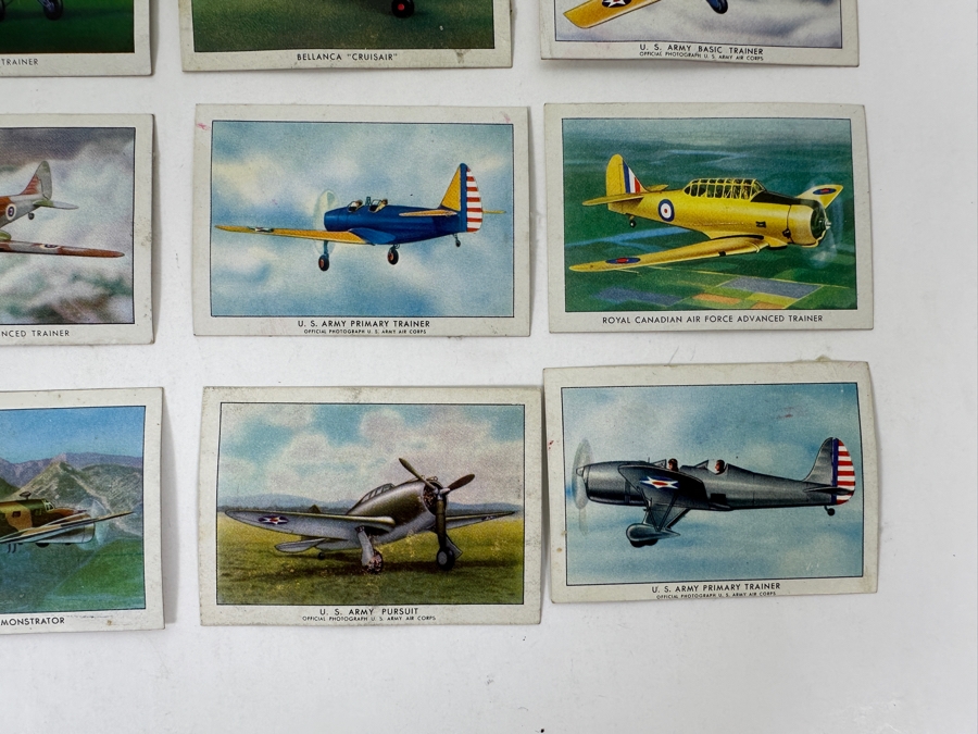 Collection Of WINGS Cigarettes Tobacco Cards Airplane Trading Cards With Book Detailing Various Planes - See Photos [Photo 5]