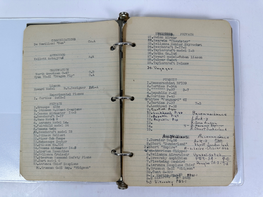 Collection Of WINGS Cigarettes Tobacco Cards Airplane Trading Cards With Book Detailing Various Planes - See Photos [Photo 11]