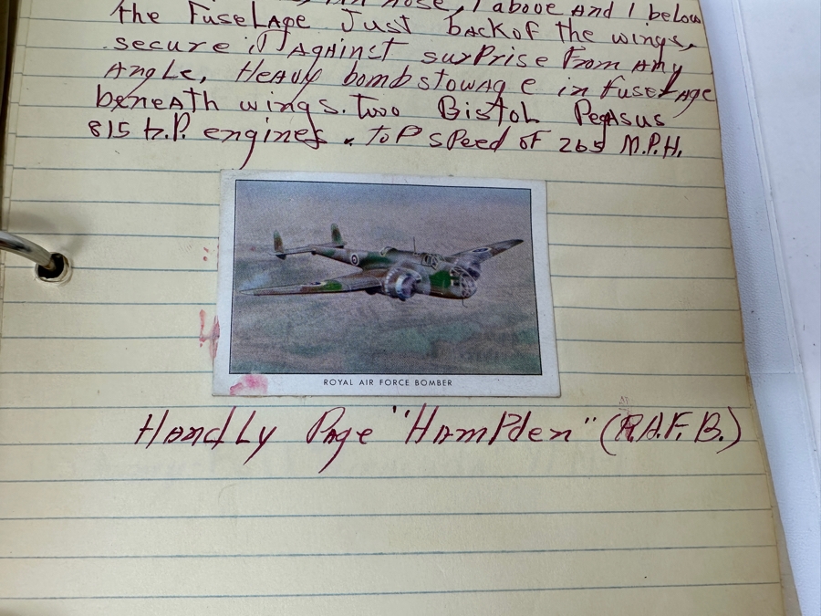 Collection Of WINGS Cigarettes Tobacco Cards Airplane Trading Cards With Book Detailing Various Planes - See Photos [Photo 30]