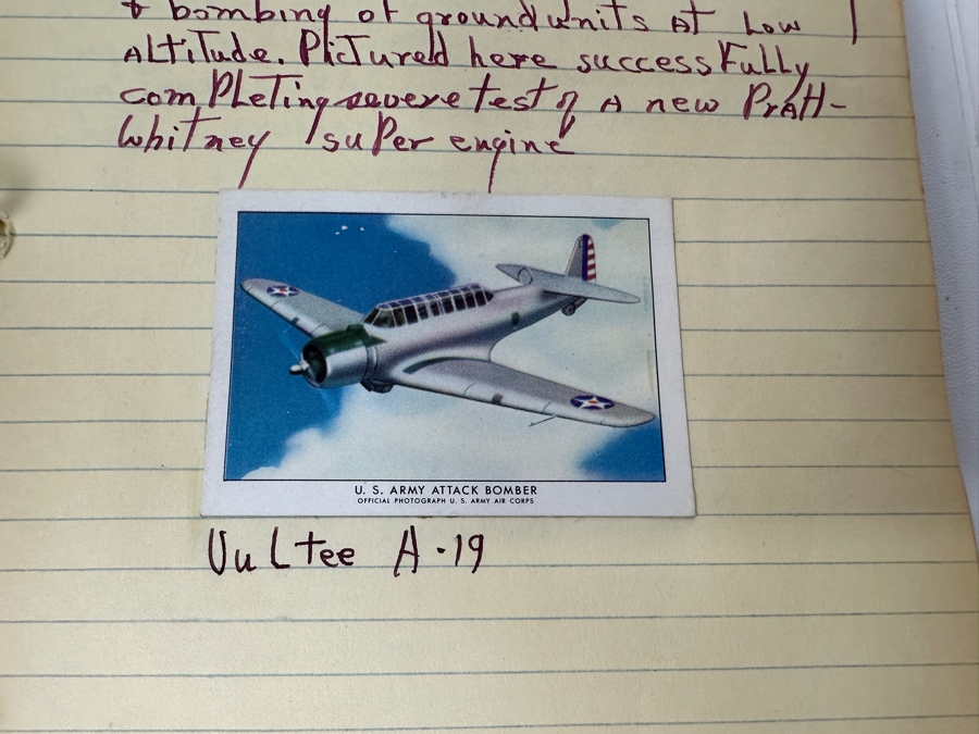 Collection Of WINGS Cigarettes Tobacco Cards Airplane Trading Cards With Book Detailing Various Planes - See Photos [Photo 34]